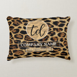 Boutique Branding Leopard Skin Beauty Industry アクセントクッション