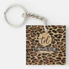 Boutique Branding Leopard Skin Beauty Industry キーホルダー