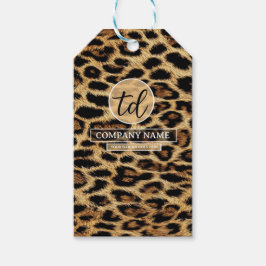 Boutique Branding Leopard Skin Beauty Industry ギフトタグ