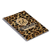 Boutique Branding Leopard Skin Beauty Industry ノートブック (右側)