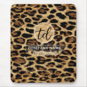 Boutique Branding Leopard Skin Beauty Industry マウスパッド (正面)