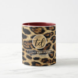 Boutique Branding Leopard Skin Beauty Industry マグカップ