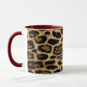 Boutique Branding Leopard Skin Beauty Industry マグカップ (左)