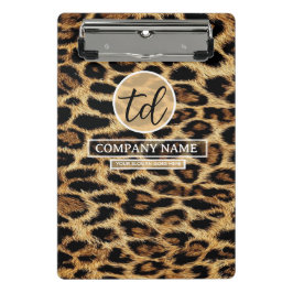Boutique Branding Leopard Skin Beauty Industry ミニクリップボード