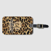 Boutique Branding Leopard Skin Beauty Industry ラゲッジタグ (正面横)