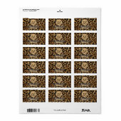 Boutique Branding Leopard Skin Beauty Industry ラベル (フルシート)