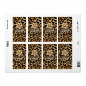 Boutique Branding Leopard Skin Beauty Industry ラベル (フルシート)