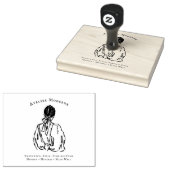 Boutique Branding | Modern Fashion Illustration ラバースタンプ (押印)