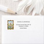 Boutique Gold Frame Easter Rabbit ラベル (インサイチュ)