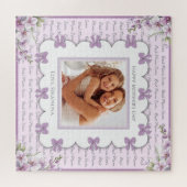 Boutique Lavender Coquette Mother’s Day Photo ジグソーパズル (横)