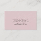 Boutique Owner Pink Bow 名刺 (裏面)