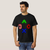 Bouton Manette ps4 PLaystation Game Controller Tシャツ (正面フル)