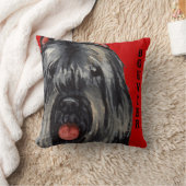 Bouvier色のブロック クッション (ブランケット)