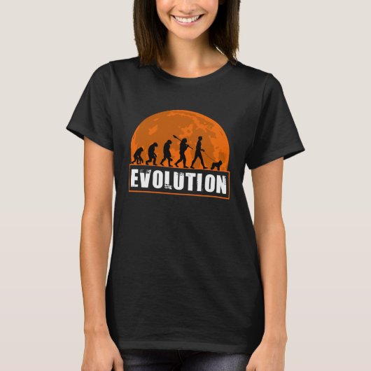 Bouvier de Flanders Human Evolution  for Men Women Tシャツ (正面)