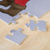 Bouvier des Flandresのクリスマスの挨拶 ジグソーパズル (側面)