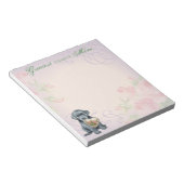 Bouvier des FlandresハートMomメモ帳 ノートパッド (アングル)