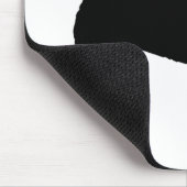 Bouvier des Flandres犬(黒で) マウスパッド (コーナー)