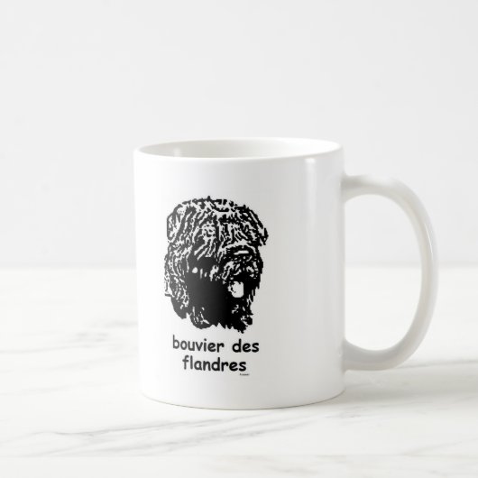 Bouvier des Flandres コーヒーマグカップ (右)