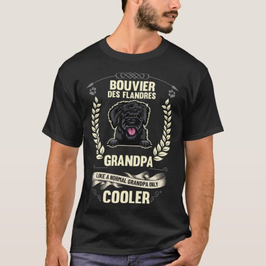 Bouvier des Flandres Grandpa Like A Normal Grandpa Tシャツ (正面)
