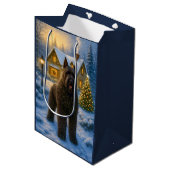 Bouvier des Flandres Holiday  ミディアムペーパーバッグ (正面アングル)