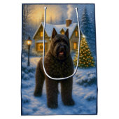 Bouvier des Flandres Holiday  ミディアムペーパーバッグ (裏面)