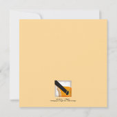 Bouzouki -ハッピーバースデー – フラットグリーティング カード (裏面)