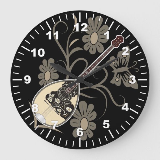 Bouzouki ラージ壁時計 (正面)