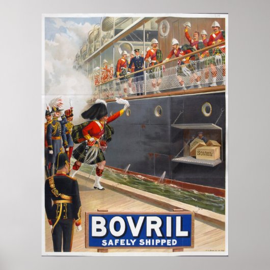 Bovril – 無事出荷， 1902 ポスター (正面)