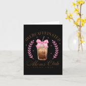 BowオーバーカフェインMomsクラブコーヒーマザーズ カード (黄色い花)