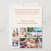 Bowクリーム写真年レビューmocha brownクリスマス シーズンカード (裏面)