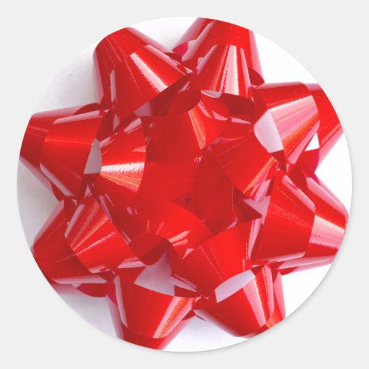 Bowステッカー（赤） ラウンドシール (正面)