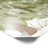 Bowピンクベビー寒い赤ちゃんシャワー歓迎サイン フォトプリント (角)