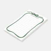 BOWリボンカスタムクリスマスホリデーショッピングリスト ポストイット (アングル)