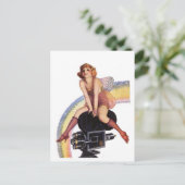 Bow付きカメラポーズ ポストカード (スタンド正面)