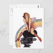 Bow付きカメラポーズ ポストカード (正面/裏面)