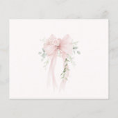 Bow Advice and wishes for the Bride card (裏面)