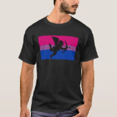 Bow And Arrow Cupid Valentines Day Bisexual Pride  Tシャツ (正面)