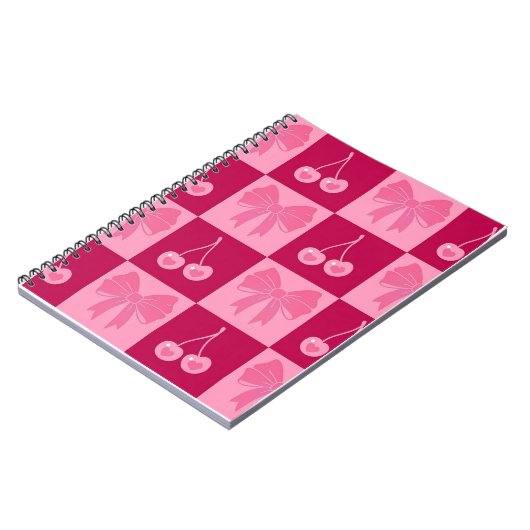 Bow and Cherry notebook  ノートブック (左側)