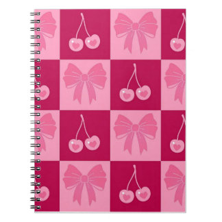 Bow and Cherry notebook  ノートブック