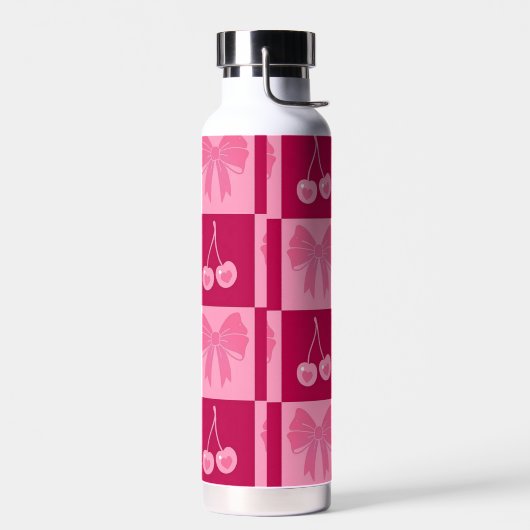 Bow and Cherry water bottle  ウォーターボトル (左面)