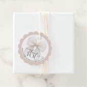 Bow Baby Shower Thank You フェイバータグ (インサイチュ)