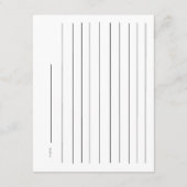 Bow Bridal Shower Recipe エンクロージャーカード (裏面)