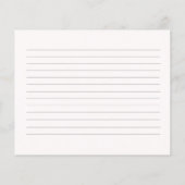 Bow Bridal Shower recipe card (裏面)