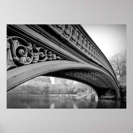 BOW BRIDGE in New York's Central Park ポスター (正面)