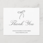 Bow Business Thank You  ポストカード (正面)