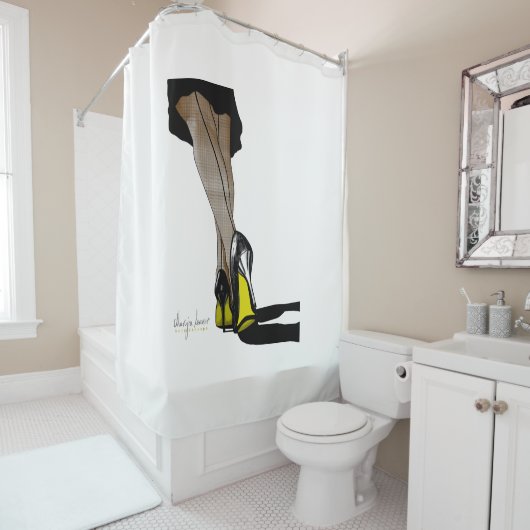 Bow Chicka Wow Wow シャワーカーテン (インサイチュ)