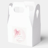 Bow Coquette Baby Shower Favor Box フェイバーボックス (オープン)