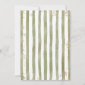 Bow coquette Merry Little Christmas Bridal Shower 招待状 (裏面)