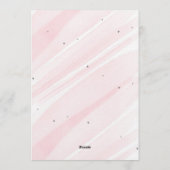 Bow Coquette Pink 1st Birthday  招待状 (裏面)