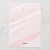 Bow Coquette Pink 1st Birthday  招待状 (裏面)